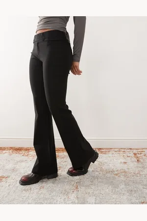 Princess Polly High waisted slim fit flared tailored trousers in