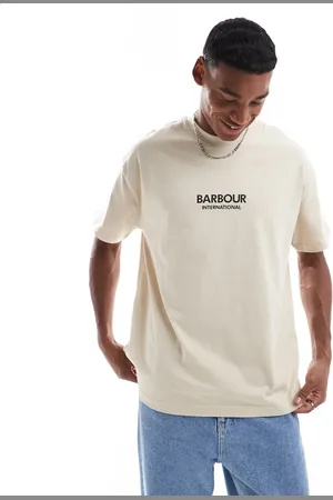 Barbour Oversized formula t-shirt in stone