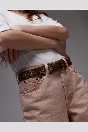 MANGO Stitch printed belt in