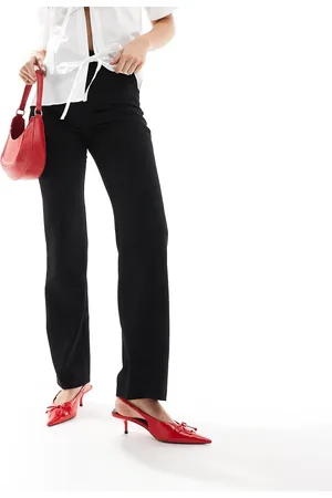 ASOS Tailored high waist seam detail relaxed trousers in