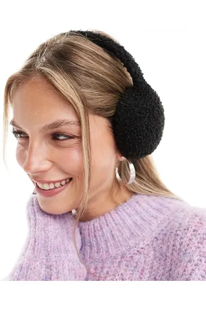 COLLUSION Womens shearling earmuffs in