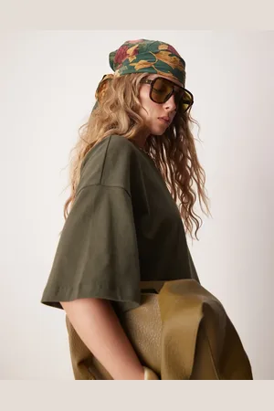 ASOS Oversized heavy weight cotton t shirt in forest