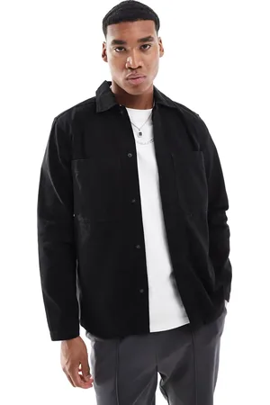 Only & Sons Canvas utility overshirt in
