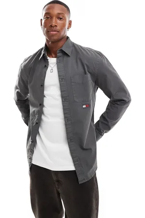 Tommy Hilfiger Regular twill shirts in washed