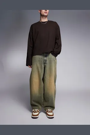 ASOS Oversized baggy fit jeans with heavy tint in light