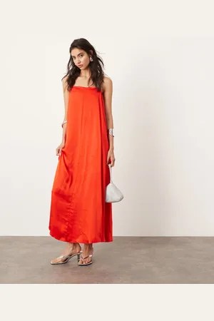ASOS Statement strappy cami maxi dress in