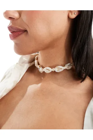 ASOS Choker necklace with faux shell design in neutral