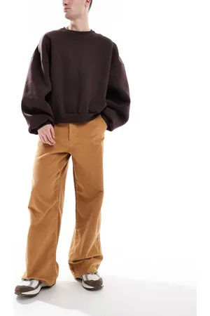ASOS Super baggy cord trouser in tan
