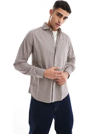 SCALPERS Butler Checks Shirt In Off Check
