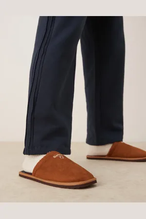 Barbour Everitt mule slippers in camel