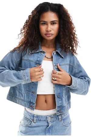 Vans Rayness cropped denim jacket in washed