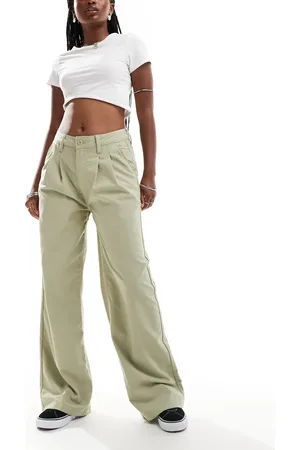 Vans Alder relaxed pleated trousers in light tan