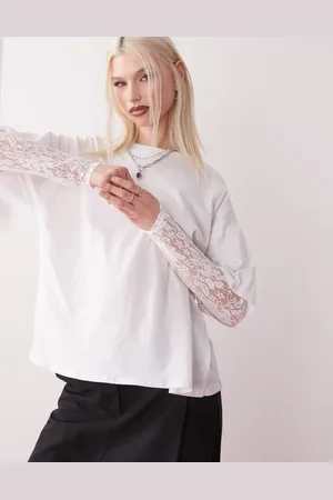 Reclaimed Lace layer t-shirt in