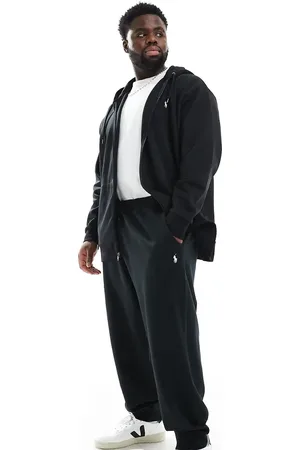 Ralph Lauren Big & Tall icon logo double knit joggers in