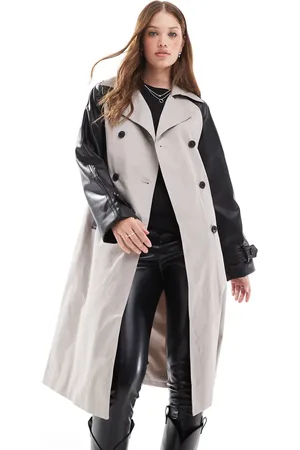 New Look PU sleeve mac in stone