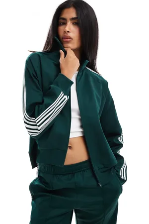 Pull&Bear Contrast stripe track top co-ord in bottle