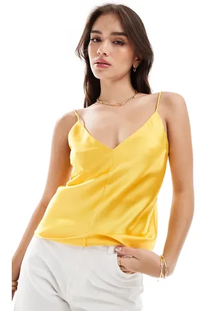 ASOS V neck cami top in bright