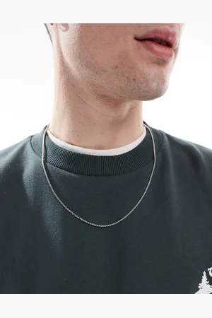 LOST SOULS 2mm rounded box chain necklace in stainless steel