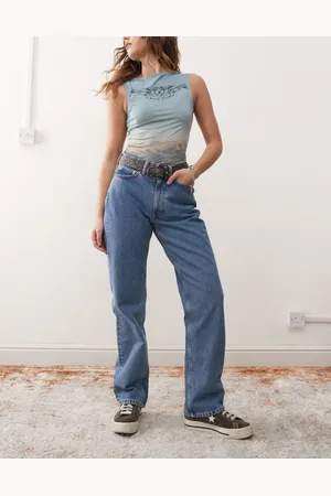 Weekday Resolute stretch high waist straight leg jeans in 90s