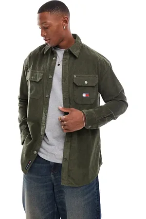 Tommy Hilfiger Cord shirt in dark olive