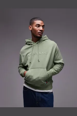 Tommy Hilfiger Tonal logo hoodie in washed