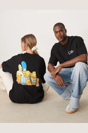 ASOS Oversized license t-shirt with The Simpsons prints in