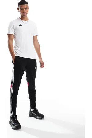 adidas Adidas Football Tiro essentials 3 stripe joggers in