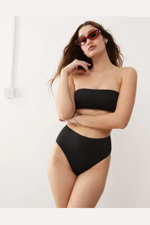 Monki Mix and match high leg waist bikini bottom in