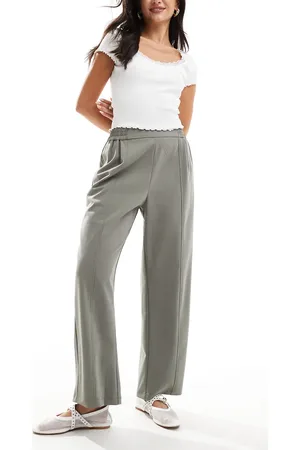 ASOS Barrel leg pull on tailored trouser in