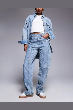 Hugo Blue Leni jeans with wave seams in