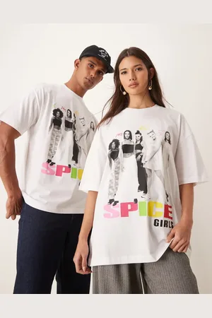 ASOS Unisex oversized license t-shirt with The Spice Girls prints in