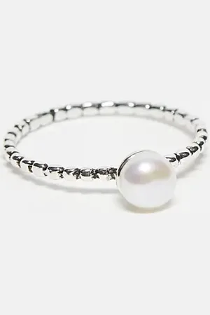 Kingsley Ryan Sterling silver pearl ring