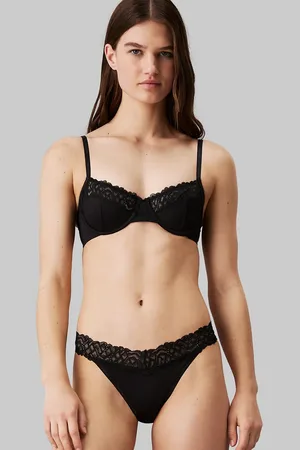 Calvin Klein Attraction lace detail demi underwire bra in