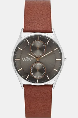 Skagen SKW6086 Holst leather watch in