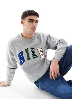 Nike Club letters logo crew neck sweatshirt in