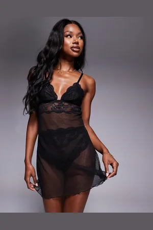 ASOS Lola lace slip dress in