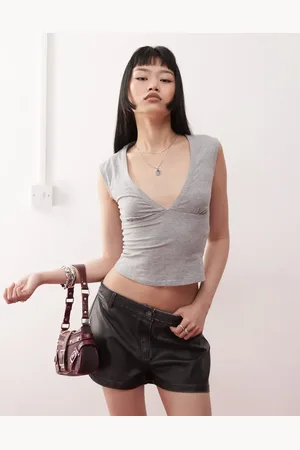 Motel Emberly plunge front top in marl