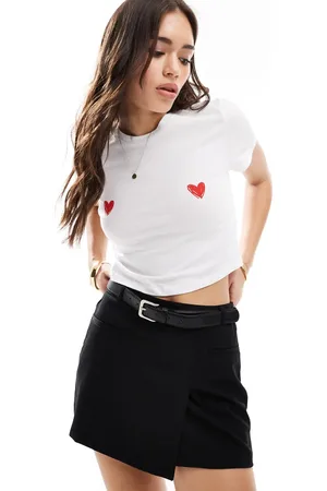 Pieces® Heart motif baby tee in
