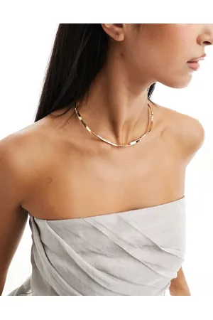 ASOS Torque choker with wave design in tone
