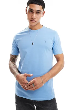AllSaints Ossage crew t-shirt in pale