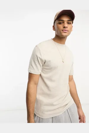 River Island Studio slim t-shirt in ecru