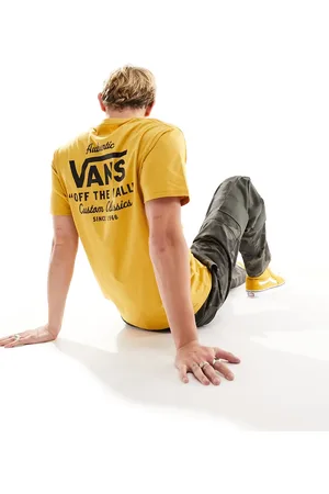 Vans Holder street back print t-shirt in yellow