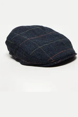 French Connection Check flat cap in