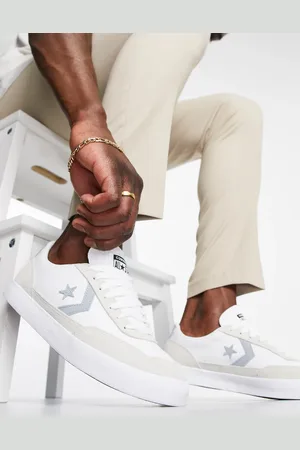 Converse Net Star Classic summer canvas trainers in and grey