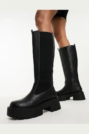 Public Desire Evergreen chunky knee boots in