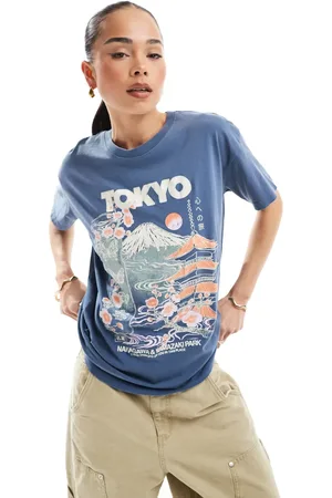 Pull&Bear Tokyo graphic tee in