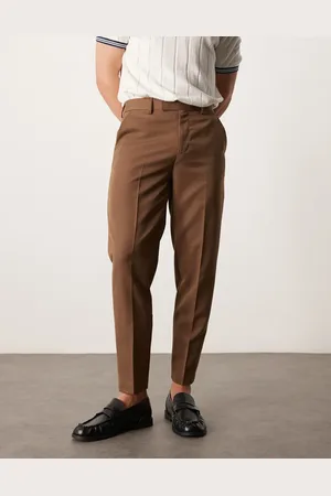 ASOS Smart tapered fit trousers in