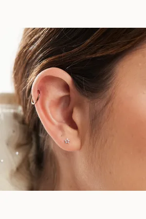 Kingsley Ryan Cut out star stud earrings in sterling