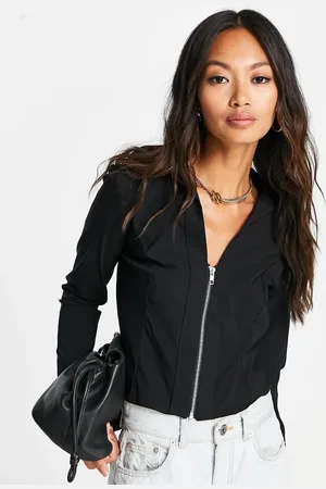 River Island Zip front shirt in
