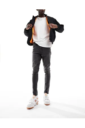 ASOS Spray on jeans with power stretch in washed